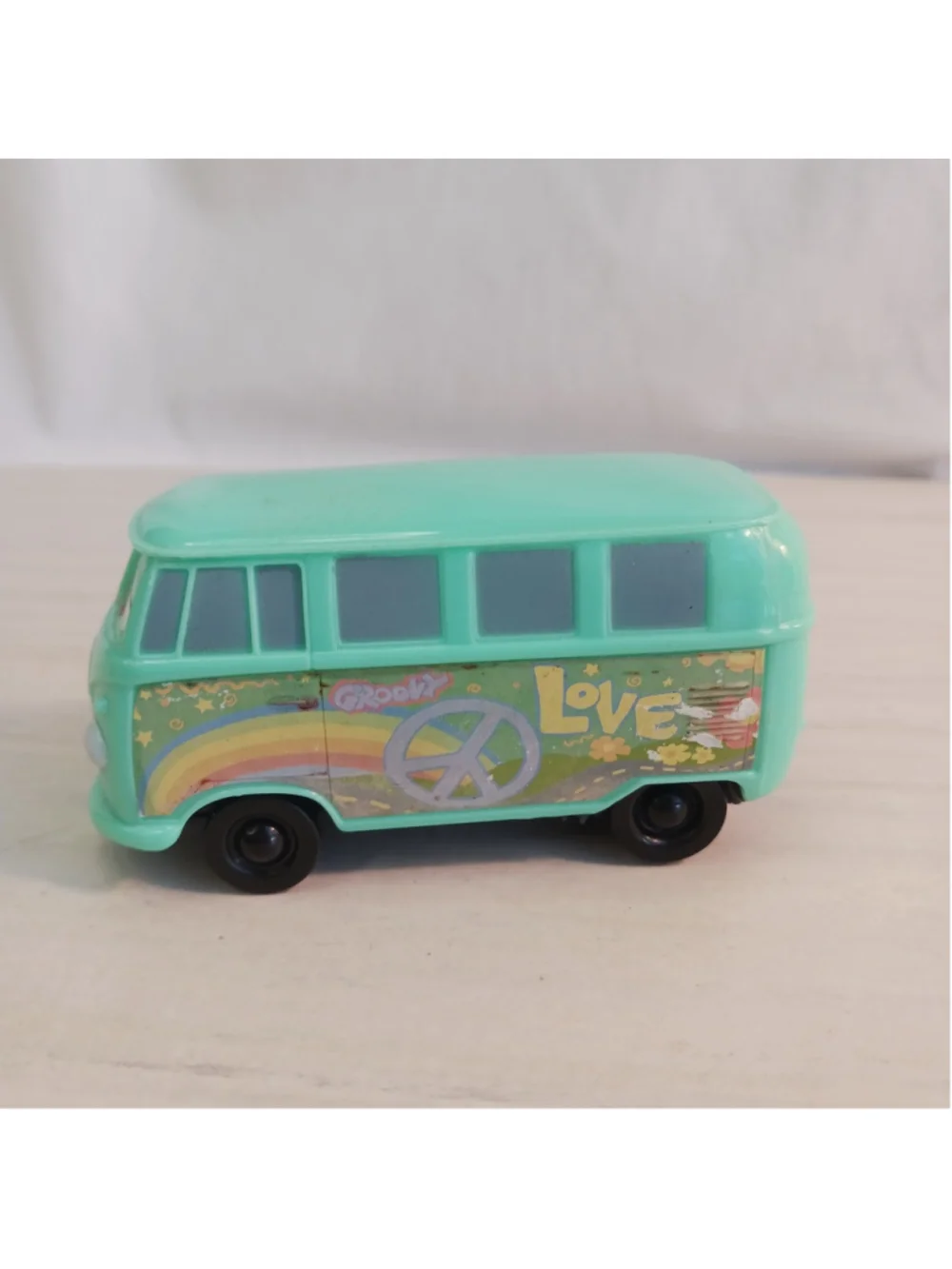 Disney Pixar Cars Fillmore VW Van Hippie Bus McDonalds 2006 Happy Meal Toy